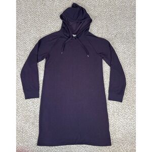 J Jill Fit Hoodie Dress Womens Medium Dark Purple Modal Blend Athleisure